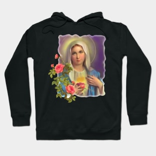 Roses and Mary | Mother's Day Gift Hoodie